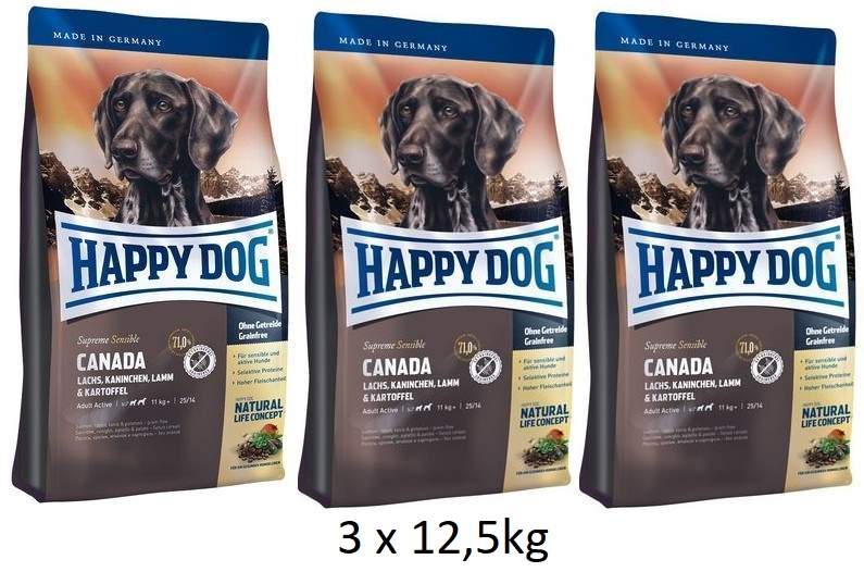 Zobrazit detail výrobku Happy Dog Canada 3 x 12,5 kg Zobrazit detail výrobku Happy Dog Canada 3 x 12,5 kg