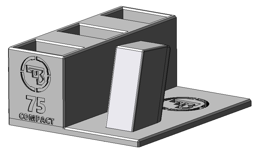 Stojánek do trezoru na CZ 75D compact a 3 zásobníky