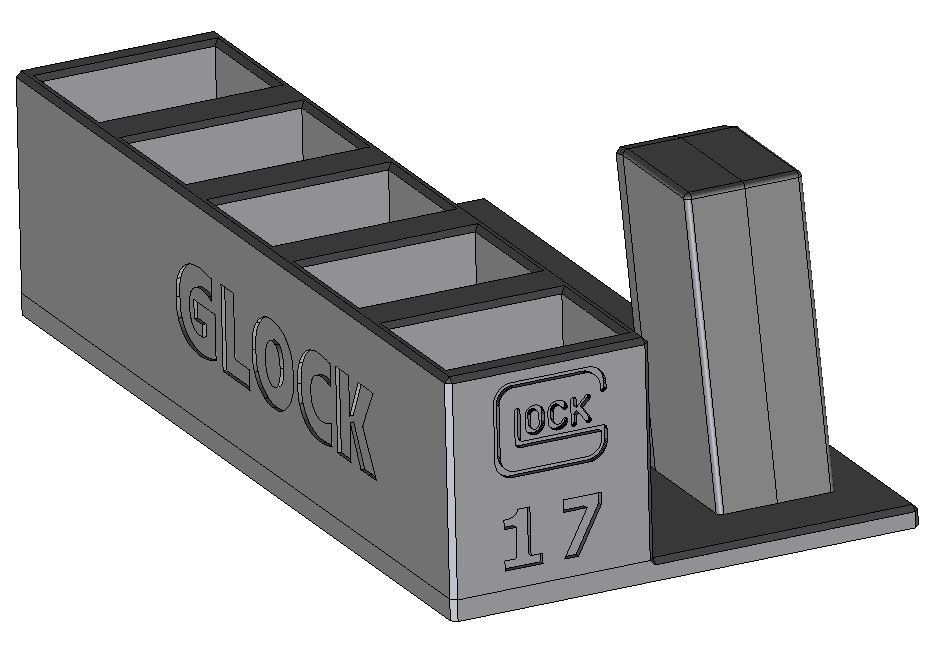 Zobrazit detail výrobku Stojánek do trezoru na Glock 17 + 5 zásobníků