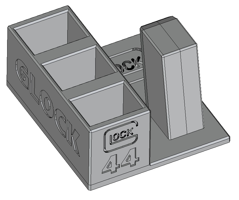 Stojánek do trezoru na Glock 44 a 3 zásobníky