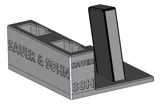Zobrazit detail výrobku Stojánek do trezoru na Sig Sauer 38H + 2 zásobníky