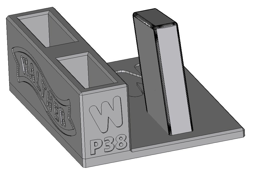 Stojánek do trezoru na Walther P38 + 2 zásobníky