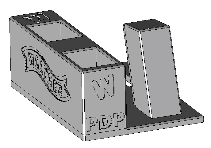 Stojánek do trezoru na Walther PDP + 2 zásobníky